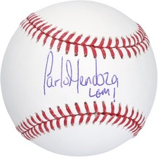 Baseball autografato carlos usato  Spedire a Italy