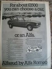 Alfasud car alfa for sale  BRISTOL