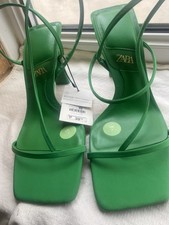 Zara green heeled for sale  DARWEN