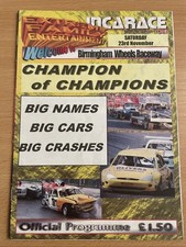 Banger racing programme for sale  BURTON-ON-TRENT
