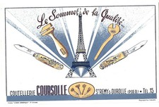 Coursolle cutlery blotter d'occasion  Expédié en Belgium