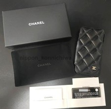 Capa para Smartphone Chanel Matelasse iPhone12 Pro Preta Tipo Notebook, Cartão Incluído, usado comprar usado  Enviando para Brazil