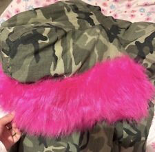 Pink fur coat for sale  LONDON