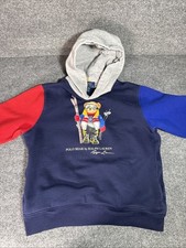 Usado, Polo Ralph Lauren com capuz masculino grande polo urso bloco de cores lã meninos grandes esqui comprar usado  Enviando para Brazil