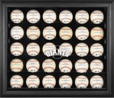 Vitrine de 30 bolas com logotipo Giants emoldurado preto - Fanáticos comprar usado  Enviando para Brazil