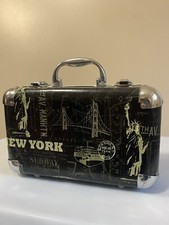 Organizador de estojo cosmético portátil tema Nova York 27L x 16cmW comprar usado  Enviando para Brazil