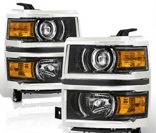Par de faróis direito e esquerdo estilo original para 2014 2015 modelo Silverado 1500 LTZ comprar usado  Enviando para Brazil