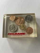 Assorted coins lucite for sale  Latham
