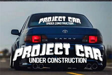 Usado, Adesivo Project Car Under Construction JDM batido impulso janela decalque vagão baixo comprar usado  Enviando para Brazil