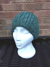 Green ribbed slouchy for sale  RUNCORN