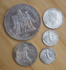 Lot pièces argent d'occasion  Riom-ès-Montagnes