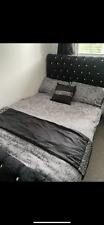 Black crushed velvet for sale  UK