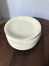 Pratos de pão de marfim Fiestaware Fiesta By Homer Laughlin 6 1/4 polegadas. Conjunto de 9 comprar usado  Enviando para Brazil