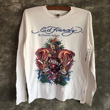 Frete grátis!! Camiseta Vintage Ed Hardy por Christian Audigier Designer Tamanho G comprar usado  Enviando para Brazil