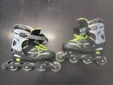 Chicago Skates Large Youth EUA 5-8 EU 38-41 ajustável verde cinza preto comprar usado Chicago Skates Large Youth EUA 5-8 EU 38-41 ajustável verde cinza preto comprar usado  Enviando para Brazil