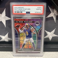 2022 Panini Mosaico Matthew Stafford Mosaico de Vidro (Vitral) LA Rams GEM comprar usado 2022 Panini Mosaico Matthew Stafford Mosaico de Vidro (Vitral) LA Rams GEM comprar usado  Enviando para Brazil