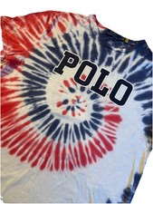 Camiseta Polo Ralph Lauren Americana Tie Dye Patriotic Spell-out Masculina PEQUENA comprar usado  Enviando para Brazil