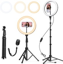 Anel de luz LED ATUMTEK 12" com suporte de telefone tripé 63" e controle remoto para zoom TikTok comprar usado  Enviando para Brazil