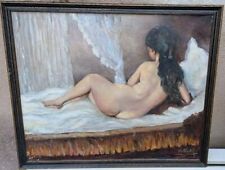 Tableau huile toile d'occasion  Bardos
