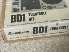 connoisseur turntable for sale  WESTON-SUPER-MARE