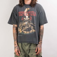 Camiseta unissex vintage 1991 Sepultura Arise manga curta AHN01469 comprar usado  Enviando para Brazil