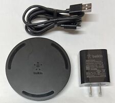 Almofada carregador rápido Belkin 10W com certificação Qi para iPhone, Samsung Galaxy - Preto comprar usado  Enviando para Brazil