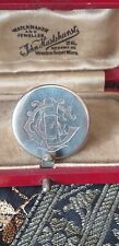 Broche de lapela antigo eduardiano 1905 Birmingham prata por Levi & Salaman na caixa. comprar usado  Enviando para Brazil