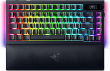 Teclado para jogos Razer BlackWidow V4 Pro 75% sem fio preto certificado recondicionado comprar usado  Enviando para Brazil