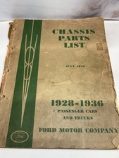 Chassis parts list for sale  Carthage