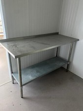stainless steel prep table bench for sale  WEMBLEY