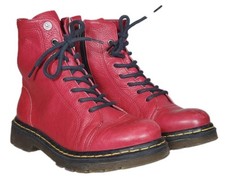 Botas femininas Cravo & Canela Cloves & Cinnamon Dr couro rosa vermelha 85605 EUA 7,5 comprar usado  Enviando para Brazil