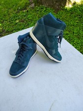 Tênis Nike Dunk Sky Hi Essential Wedge azul marinho escuro 528899-300 feminino 8 2013 comprar usado  Enviando para Brazil