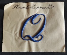 Lettres brodées bleu d'occasion  Raismes