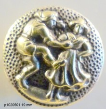 Bouton ancien folklore d'occasion  Trévières