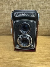 Câmera vintage Yashica-A Yashikor lente 1:3.5 80mm com estojo de couro comprar usado  Enviando para Brazil