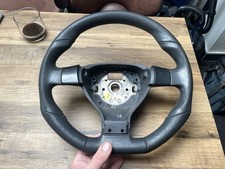 Volante VW Golf GTI R32 Mk5 2006-09 couro cinza fundo plano 1K0419091AT, usado comprar usado  Enviando para Brazil