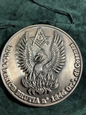 Medaglia massoneria fenice usato  Reggio Calabria