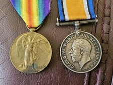 Ww1 medal pair for sale  KIDDERMINSTER