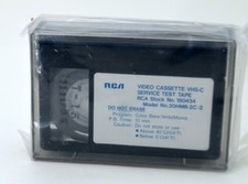 Fita de teste de serviço VHS-C modelo RCA # 30HMB-2C-2 barras coloridas/1kHz mono, usado comprar usado  Enviando para Brazil