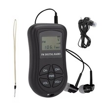 Usado, Receptor de rádio FM DSP fone de ouvido som áudio estéreo com alcance FM de 60-108 MHz comprar usado  Enviando para Brazil