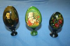 Oeuf bois décoré d'occasion  France