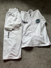 Uktc taekwondo white for sale  DURHAM