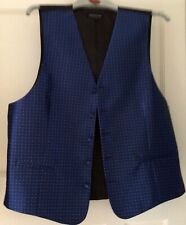 Gents blue waistcoat for sale  ELY