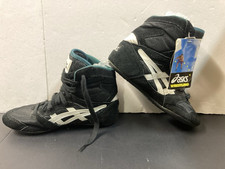 Tênis de luta livre vintage anos 90 Asics Jackal infantil tamanho 4.0 EUA preto e branco, usado comprar usado  Enviando para Brazil