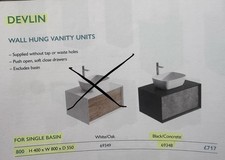 Wall hung basin for sale  CREWE