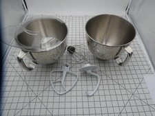 2 tigelas misturadoras de aço inoxidável e acessório de mistura para batedeira KA comprar usado  Enviando para Brazil