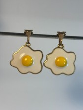 Fried egg earring for sale  Evanston