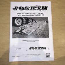 Joskins parts book for sale  DISS