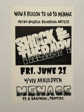 Shock Therapy, Viv Akauldren @ Menage junho 1985 Flyer Detroit Punk Industrial, usado comprar usado  Enviando para Brazil