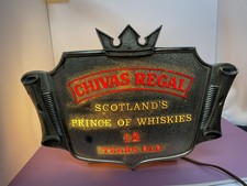 Placa de iluminação escocesa vintage Chivas Regal 12 anos… PLACA DE BAR PUBLICITÁRIO comprar usado  Enviando para Brazil